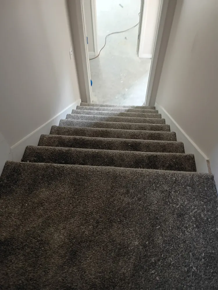 New carpet installed on a staircase in Southbend, Guyton GA